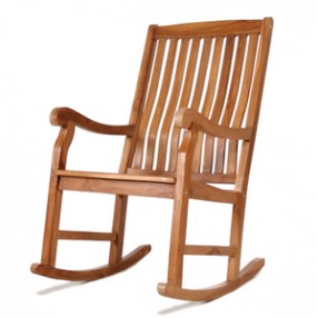 All Things Cedar Teak Rocking Chair