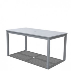 Vifah Modern Patio Bradley Outdoor Wood Rectangular Dining Table