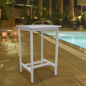 Vifah Modern Patio Bradley Outdoor Wood Bar Table