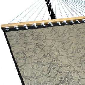 Vivere Poolside Hammock - Double in Beige Fabric