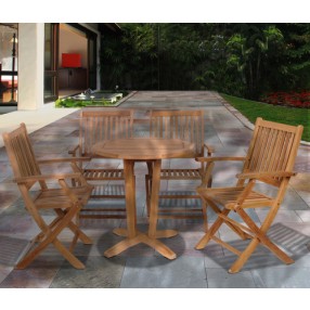 International Home Miami Amazonia Kansas 5 pc Teak Dining Set