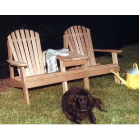 Cedar American Forest Adirondack Settee