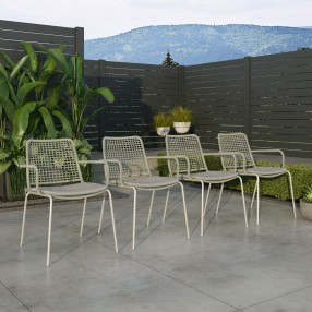 Internaitonal Home Miami Amazonia 4-Piece Chairs Set | Ideal for Outdoors and Indoors