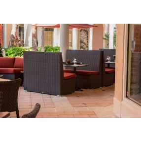 Boca Dining Booth (Highback) - Espresso - Lifestyle