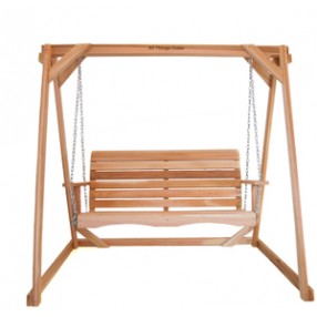 All Things Cedar 2 Piece Red Cedar Outdoor Swing with A-Frame