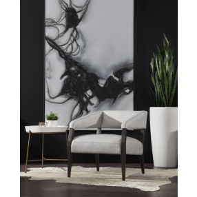 Sunpan Smoke Screen - 72" x 48" - Black Floater Frame