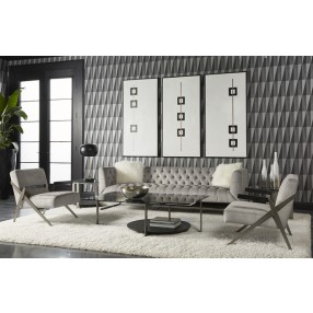 Sunpan Boxed In (set of 3) - 30" x 60" - Black Floater Frame - Lifestyle