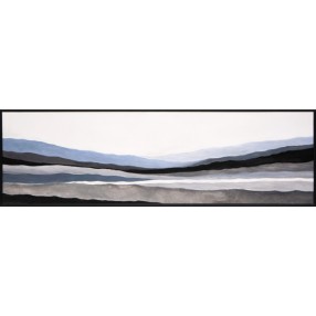 Sunpan Mystic Landscape - 72" x 22" - Black Floater Frame