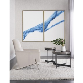 Sunpan Fluidity (set of 2) - 40" x 60" - Gold Floater Frame - Lifestyle