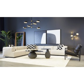 Sunpan Double Cross (set of 2) - 48" x 48" - Black Floater Frame - Lifestyle