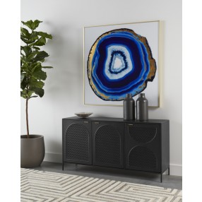 Sunpan Blue Agate - 48" x 48" - Gold Frame - Lifestyle
