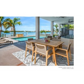 Royal Teak Admiral Dining Table 40x70- Lifestyle