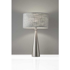 Linda Table Lamp - Brushed Steel