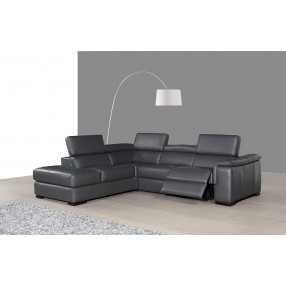 J&M Agata Premium Leather Sectional  LHFC