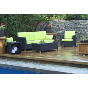 All Things Cedar Rattan Outdoor Coffee Table