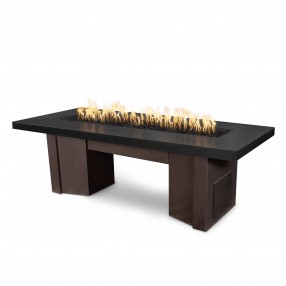 The Outdoor Plus 78" Alameda Fire Table Smooth Concrete