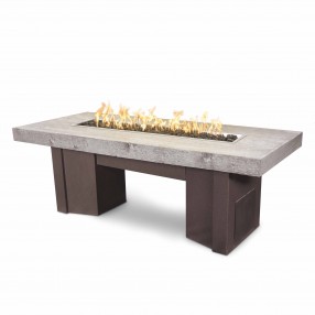 The Outdoor Plus 78" Alameda Fire Table Wood Grain