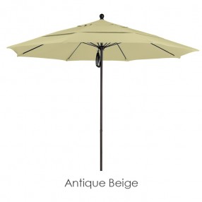California Umbrella 11' Fiberglass Market Umbrella PO DVent Bronze - Olefin
