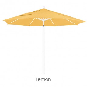 California Umbrella 11' Fiberglass Market Umbrella PO DVent MWhite - Olefin