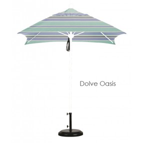 California Umbrella 6' Fiberglass Market Umbrella PO DVent Matte White - Subrella