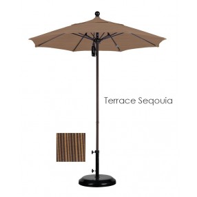 California Umbrella 7.5' Fiberglass Market Umbrella PO DVent Bronze - Olefin