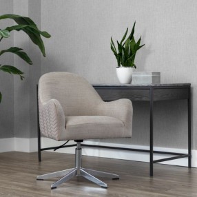 Sunpan Holland Office Chair - Zenith Taupe Grey / Taupe Sky - Lifestyle