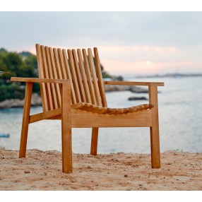 Cane-Line Amaze Lounge Chair, Stackable Outdoor
