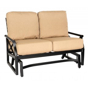 Woodard Andover Gliding Love Seat - Angled