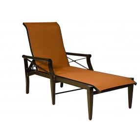 Woodard Andover Sling Adjustable Chaise Lounge