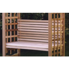 All Things Cedar Western Red Cedar Arbor Bench