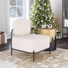 Arendal Accent Chair in Vanilla- Lifestyle 1