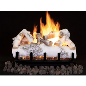 Superior Fireplaces 24" Ashton White Birch Logs 7 pcs Set