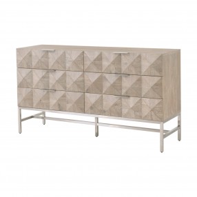 Essentials For Living Atlas 6-Drawer Double Dresser - Front Side Angle