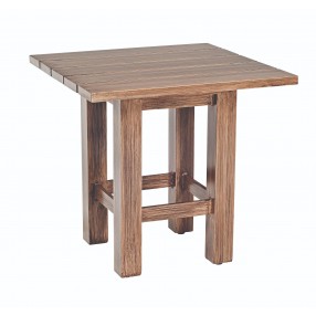 Woodard Augusta Woodlands Square End Table - Angled View