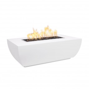 The Outdoor Plus 48" X 28" Avalon Copper Fire Pit - 15” Tall - Match Lit