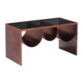 Aveiro Coffee Table Copper & Black - Angled