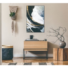 Whiteline Modern Living Ari 48"x32" Canvas Wall Art With Black PS Frame - Lifestyle