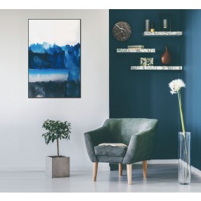Whiteline Modern Living Azul 40"x60" Canvas Wall Art With Black PS Frame - Lifestyle