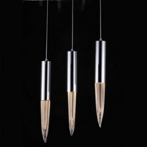 Bromi Talon 3 Light Pendant in Chrome