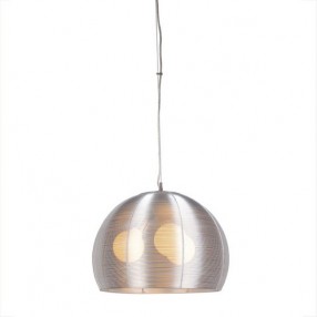 Bromi Lenox 3 Light Round Modern Silver Pendant