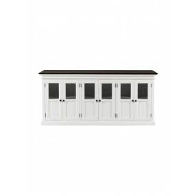 Nova Solo Halifax Contrast Buffet with 6 Glass Doors - Front Angle