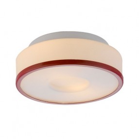 Bromi Lynch Opal w/Red Ring Flush Mount Ceiling Light