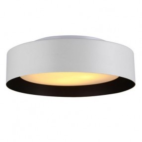 Bromi Lynch White & Black Flush Mount Ceiling Light