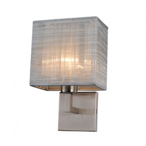 Bromi Prescott Single Silk Silver Wall Scone