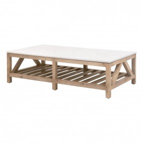 Essentials for Living Spruce Coffee Table - Front Side Angle