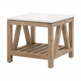 Essentials for Living Spruce End Table - Front Side Angle