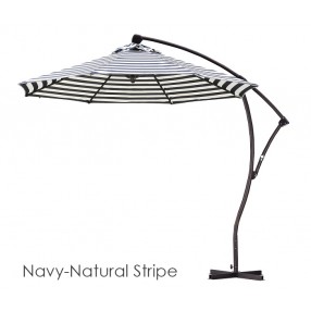 California Umbrella 9' Cantilever Market Umbrella Delux C Lift - Bronze - Olefin