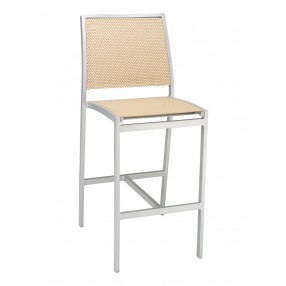 Aluminum Barstool - Light Basket