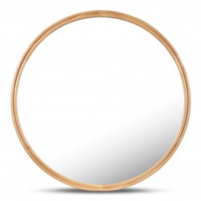 Moe’s Home Collection Alcott Round Mirror Small in Oak