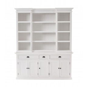 Nova Solo Kitchen Hutch Cabinet With 5 Doors 3 Drawers